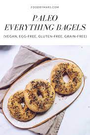Paleo Everything Bagels Egg Free Vegan Recipe Gluten Free Bagel Recipe Food Everything Bagel