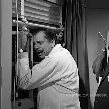 From @master.of.horror The Tingler (1959) After much hard work, a  pathologist discovers and captures a creature that lives in every  vertebrate and grows when fear grips its host. “Scream for your lives!” . .  . #