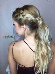 Dutch Braid Into Ponytail Hair Style Ellaschair Braid Into Ponytail Hair Braid Videos Hair Styles