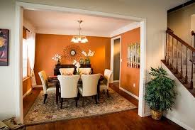 Link to our free lookup page to help your customers find the correct paint code. Good Looking Burnt Orange Wall With Dining Room Paint Ideas