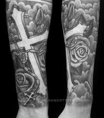 59 dreamy mandala tattoos you can't ignore. Cross Rosary Beads And Roses Lower Half Sleeve Copy Snake Tiger