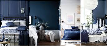 The feature wallpapered wall, while covered in a busy pattern, uses the palette of grey and white, which softens it. 33 Epic Navy Blue Bedroom Design Ideas To Inspire You Homesthetics Inspiring Ideas For Your Home
