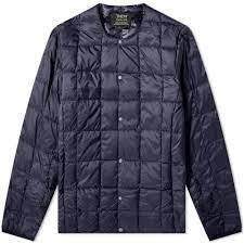 Taion Crew Neck Down Jacket Navy | END.