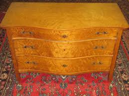 Gorgeous american antique highboy chest of drawers ca. Lot Antique Birdseye Maple Serpentine Dresser