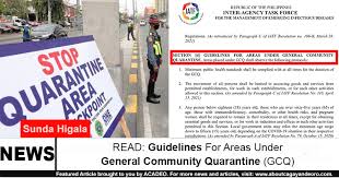 Gcq (general community quarantine) guidelines / rules. Read Guidelines For Areas Under General Community Quarantine Gcq