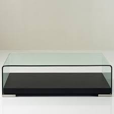 Curved glass desk all in good condition contactless collection maids morton. J M Furniture 17887 Modern Coffee Table 159a In Dark Wood Curved Glass