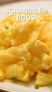 Scrambled Eggs Fluffy Light Video Scrambled Eggs Recipe Diy Food Recipes Breakfast Recipes Easy