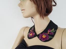Buy Embroidered Peter Pan Collar Necklace
