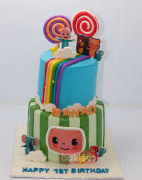 Birthday cakes, decorations, even small glasses should include cocomelon characters. Coco Melon Cake For Baby Birthday By Bakisto The Cake Company