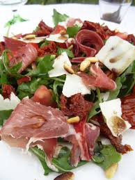 Recette De Salade Italienne Paleo Roquette Coppa Tomates Sechees Recette Salade Italienne Salade Paleo Recette Italienne