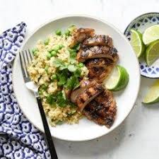 Jerk Chicken With Coconut Rice Peas Recipe Jerk Chicken Recipe Jerk Chicken And Rice Chicken Recipes