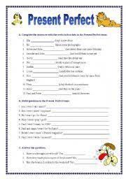 Image Result For Present Perfect Tense Printable Worksheet Egitim