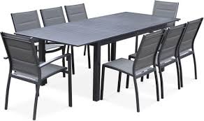 bol com alice s garden tuinset chicago 8 stoelen uitschuifbare uintafel 175 245cm