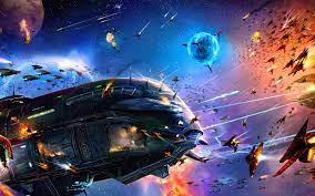 Pin By Benjamin Stenquist On Star Wars Space Battles Computer Wallpaper Desktop Wallpapers War Art