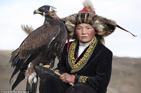 Meet The Kazakh Eagle Hunters Who Train Their Birds To Hunt For Wolves Eagle Hunting Eagle Hunter Mongolia