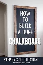 This large diy chalkboard is so simple to make and, unlike most others out there, actually hangs on the wall like a piece of art. How To Build A Huge Chalkboard Handmade Home Handmade Home Decor Diy Chalkboard
