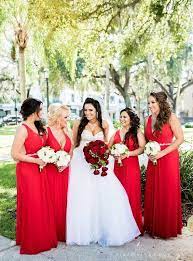 Rachael Kasie Designs Flowers Daytona Beach Fl Weddingwire Red Wedding Dresses Red Bridesmaid Dresses Red Wedding