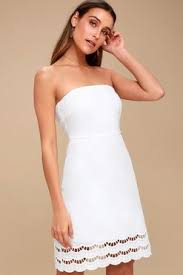 Sunny Sweetheart White Lace Strapless Dress 1 Strapless White Lace Dress Strapless Dress Lace White Dress