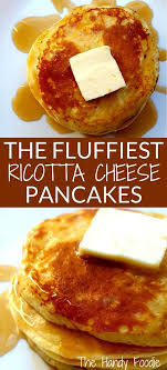 The Fluffiest Homemade Ricotta Pancakes Recipe Ricotta Cheese Pancakes Ricotta Cheese Recipes Ricotta Pancakes