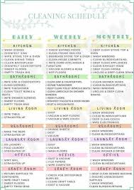 Printable Cleaning Schedule Cleaning Schedule Printable Etsy In 2020 Cleaning Schedule Printable Cleaning Calendar Cleaning Schedule