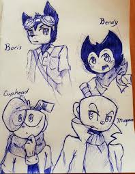 Bendy And The Quest For The Ink Machine Cuphead Fotografii Bendy And Boris The Quest For The Ink Machine 4 Alboma Bendy And The Ink Machine Old Cartoons Cartoon