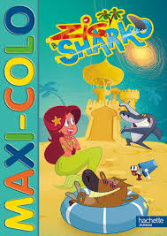 Zig and sharko marina coloring pages sketch coloring page. Zig Et Sharko Maxi Colo Amazon De Xilam Animation Fremdsprachige Bucher