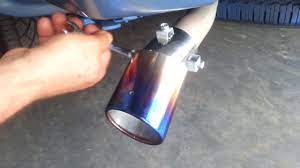 Discussion starter · #1 · jan 5, 2014. How To Install Exhaust Burn Muffler Tip Removing Exhaust Tips Stainless Steel Tip 2018 Youtube