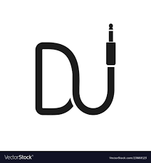 Isolated Dj Logo Wire Cable Audio Jack Music Logotype Musical Icon On White Background Download A Free Preview Or H Dj Logo Music Logo Design Logotype Music