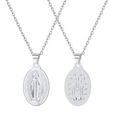 Maybe you would like to learn more about one of these? U7 Virgin Mary Necklace Chain 22 18k Gold Plated Women Men Christian Jewelry Cross Miraculous Medal Pendant Necklace With Free Engraving Service Buy Online In Aruba At Aruba Desertcart Com Productid 69183856