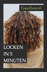 locken in 5 minuten locken ohne hitze kurze haare locken machen haare pflegen