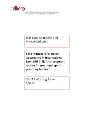 Defining corporate governance put simply, corporate governance is a framework by which a company is controlled and directed in the most effective way. Pdf Basic Indicators For Better Governance In International Sport Bibgis An Assessment Tool For International Sport Governing Bodies
