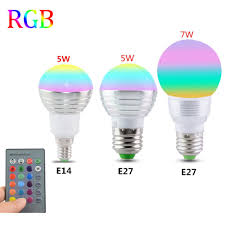 E27 E14 Led 16 Color Changing Rgb Magic Light Bulb Lamp 85 265v 110v 120v 220v Rgb Led Light Spotlight Color Changing Light Bulb Light Bulb Lamp Rgb Led Lights