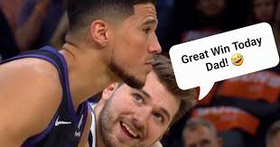 Luka Doncic takes a shot at Devin Booker 😳