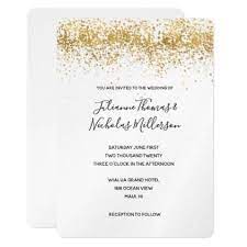 Gold Confetti Dots Wedding Invites Chic Design Idea Diy Elegant Beautiful St Wedding Invitations Diy Elegant Gold Wedding Invitations Wedding Invitations Diy