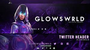 Glowswrld Twitter Header Fortnite Theme Twitter Header Youtube Design Fortnite