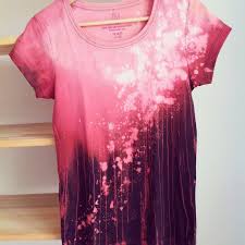 The easiest way to do this is in the sink over a running faucet. Diy Bleach Tie Dye Shirt Novocom Top
