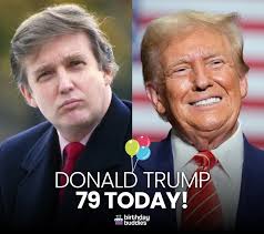 President Donald Trump is 79 today 🎈 Credit: Birthday Buddies