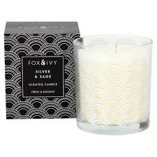 Fox Ivy Scented Candle Silver Sage Tesco Groceries