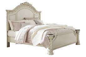 Acanthus leaf appliques take the generously scaled headboard and footboard to the ultimate level of style. Cassimore Queen Panel Bed Ashley Furniture Homestore