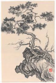 слово о живописи из сада с горчичное зерно купить Pine Tree Original Painting Chinese Traditional Ink On Xuan Etsy In 2020 Chinese Landscape Painting Chinese Art Painting Traditional Ink