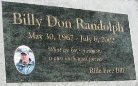 Billy Don Randolph (1967-2002)