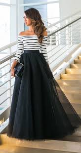 25 Maxi Skirt Outfits Ideas Stayglam Tulle Skirts Outfit Maxi Skirt Outfits Striped Evening Dresses