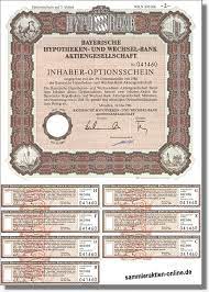 Doch was muss man beim bank wechseln beachten und bei welchen konten ist der prozess besonders einfach? Bayerische Hypotheken Und Wechsel Bank Hypo Bank 2 Er Optionsschein