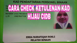Coming to join them and. Cara Check Ketulenan Kad Cidb Kad Hijau Youtube
