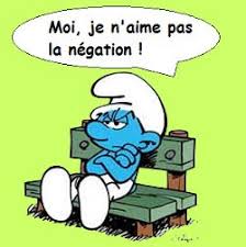 Résultat de recherche d'images pour "la négation"