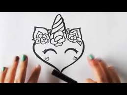 Hoe Teken Je Een Eenhoorn Hart Youtube How To Draw A Unicorn Hart Tekening Eenhoorn Tekenen Eenhoorn