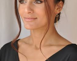 Chain Tassel Earrings Circle Long Chain Dangle 14 K Gold Filled Sterling  Silver Boho Simple Bridesmaid Bridal Gift Norah Stella Jewelry