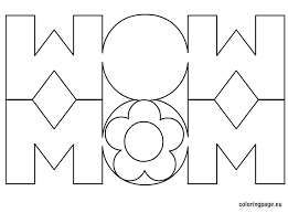 Page coloring pagering birthday pages for mom your moms. Mom Card Coloring Page Coloring Page