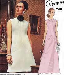 1960s Givenchy Womens Cocktail Dress Or Evening Gown Mod A Line Gown Vogue Sewing Patte Vintage Clothes Patterns Vintage Dress Patterns Womens Cocktail Dresses