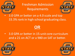 Some schools don't give plus and minus letter grades. Freshman Admission Requirements 3 0 Gpa Or Better On A 4 0 Scale And Top 33 3 Rank In High School Graduating Class 3 0 Gpa Or Better In 15 Unit Core Ppt Download